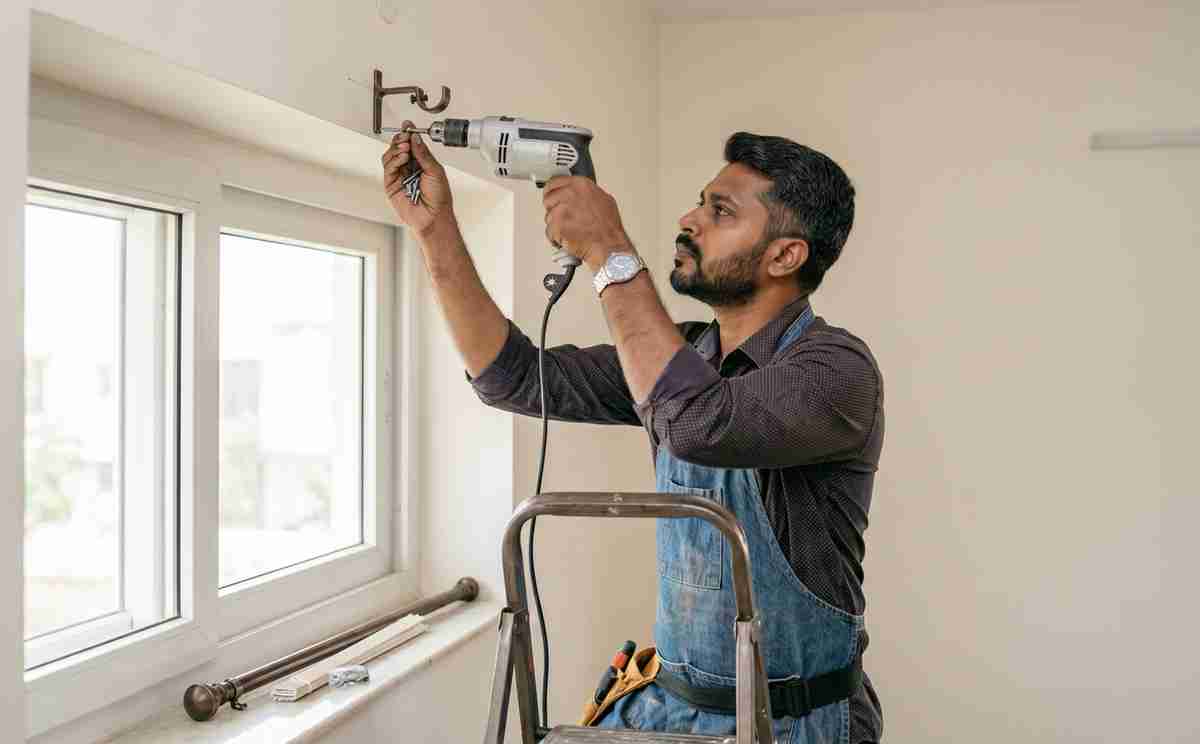 Curtain Rod & Blind Fitting